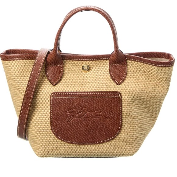 LIKE NEW - Longchamp Le Pliage Collection XS Raffia Basket Bag - Picture 1 of 6